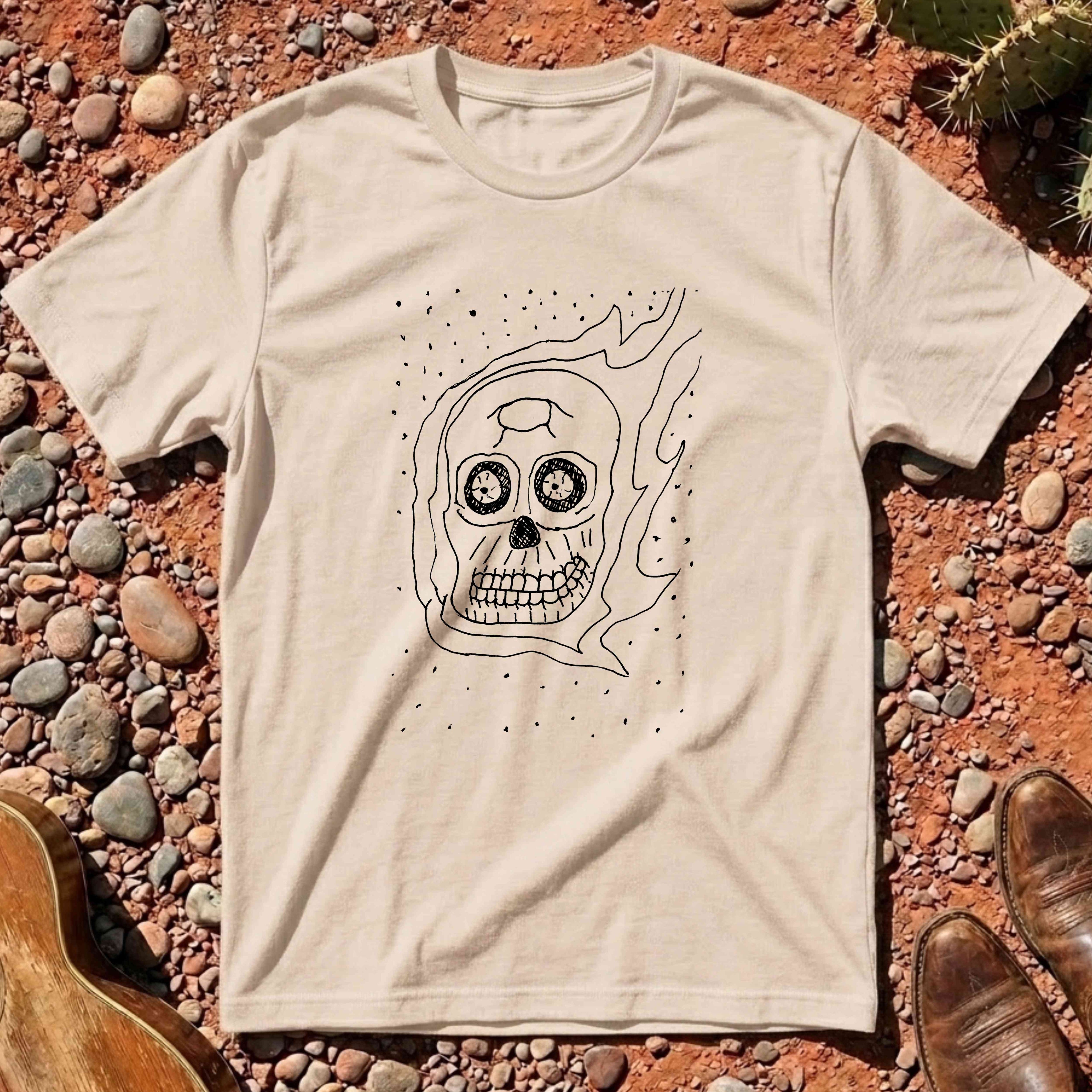 Flaming Skull T-Shirt