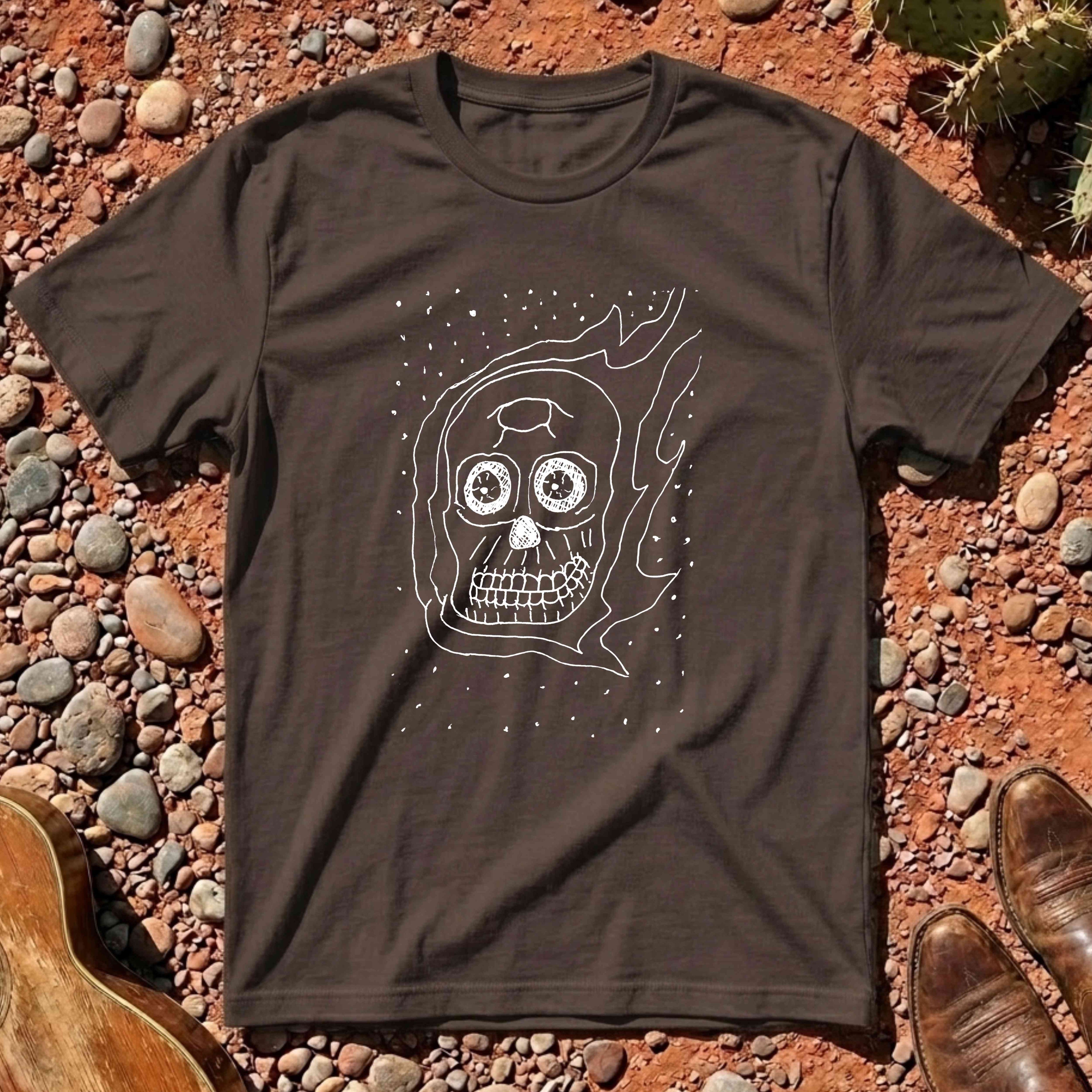 Flaming Skull T-Shirt