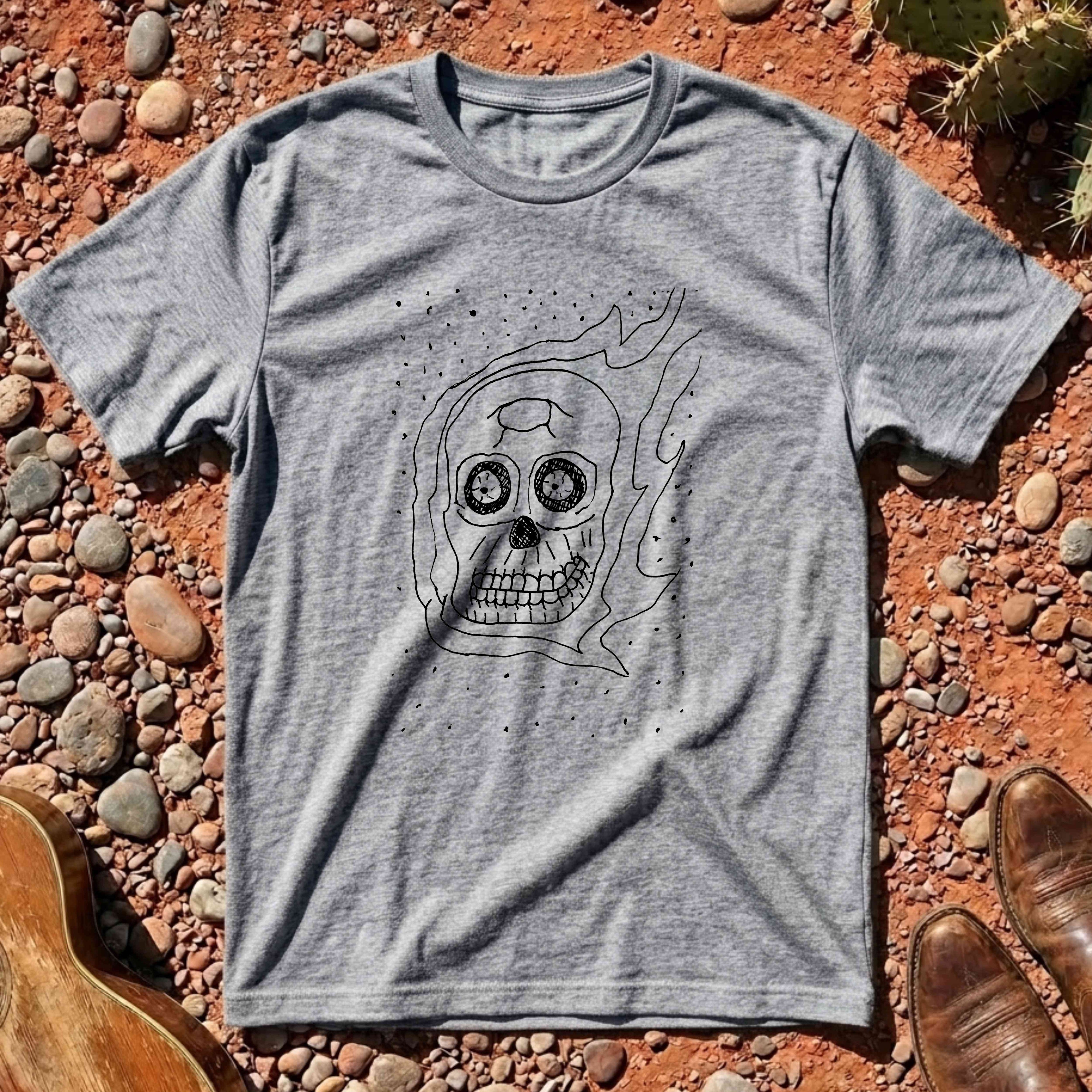 Flaming Skull T-Shirt