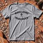 Jesus Loves Texas Rock T-Shirt